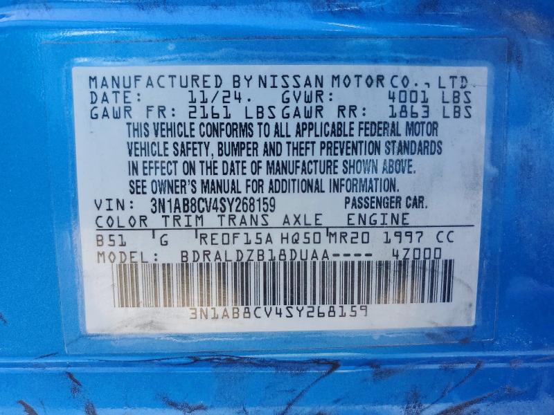 Продажа на аукционе авто 2025 Nissan Sentra, vin: 3N1AB8CV4SY268159, номер лота: 46370116