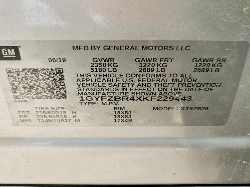 Aukcja sprzedaży 2019 Cadillac Xt4, vin: 1GYFZBR4XKF229443, numer aukcji: 47647266
