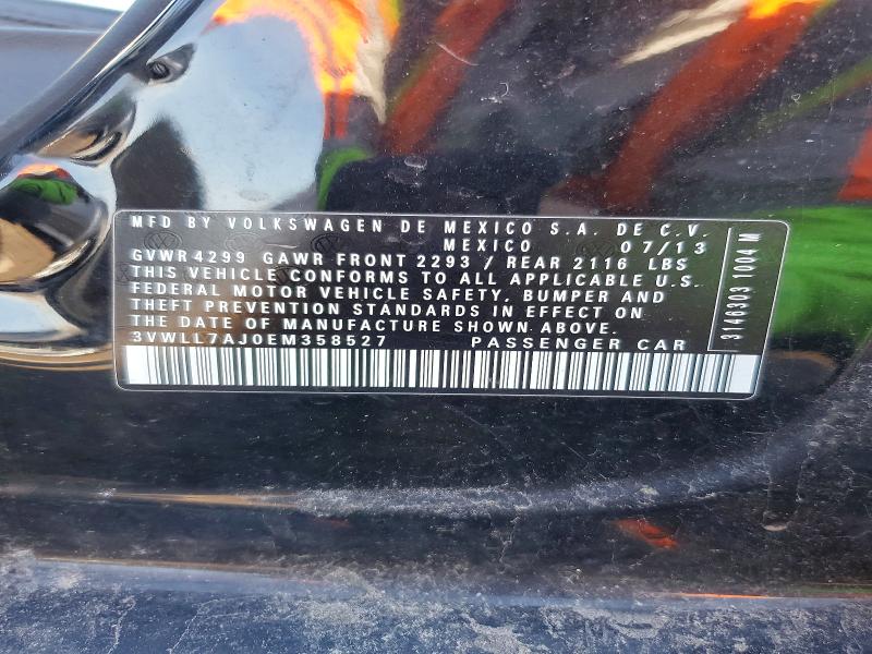 Продажа на аукционе авто 2014 Volkswagen Jetta, vin: 3VWLL7AJ0EM358527, номер лота: 46476226