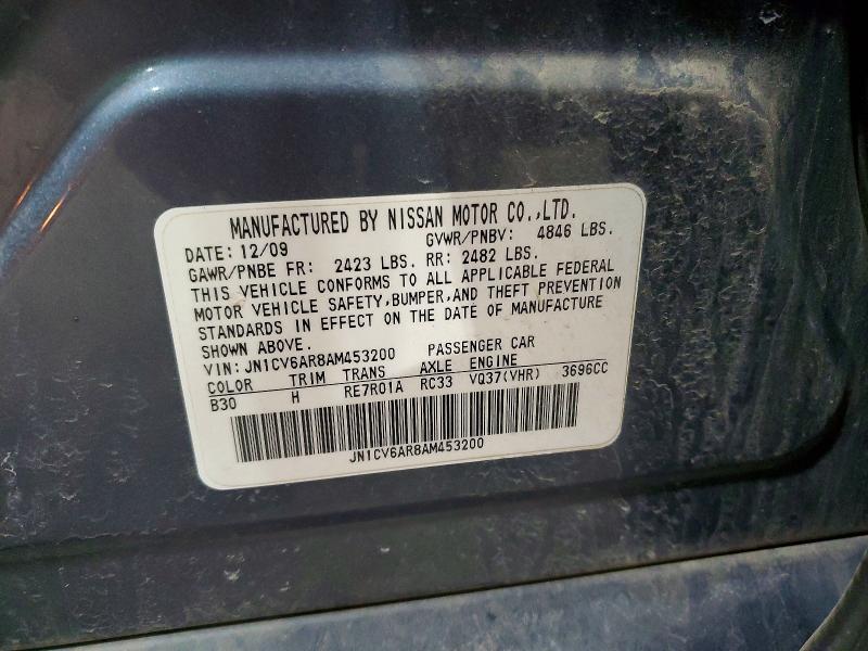 Aukcja sprzedaży 2010 Infiniti G37 Sedan, vin: JN1CV6AR8AM453200, numer aukcji: 79579975