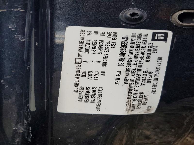Aukcja sprzedaży 2004 Cadillac Srx, vin: 1GYEE637840175180, numer aukcji: 47575116