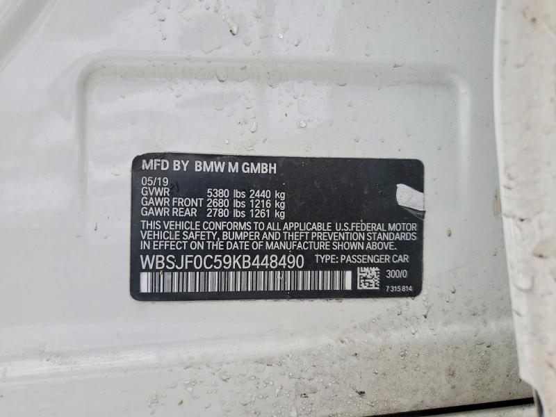 Aukcja sprzedaży 2019 Bmw M5, vin: WBSJF0C59KB448490, numer aukcji: 45581286