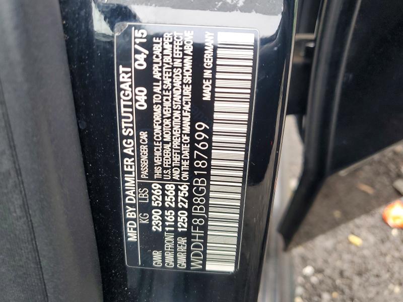 Aukcja sprzedaży 2016 Mercedes-benz E, vin: WDDHF8JB8GB187699, numer aukcji: 41637196