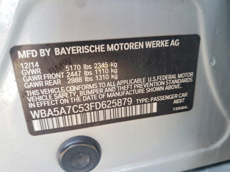 Продаж на аукціоні авто 2015 Bmw 528, vin: WBA5A7C53FD625879, номер лоту: 41986616