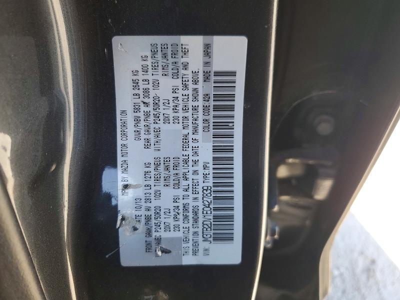 Продаж на аукціоні авто 2014 Mazda Cx-9, vin: JM3TB2DV1E0427839, номер лоту: 79526775