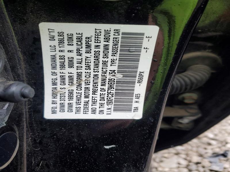 Aukcja sprzedaży 2017 Honda Civic, vin: 19XFC2F79HE051954, numer aukcji: 79482905