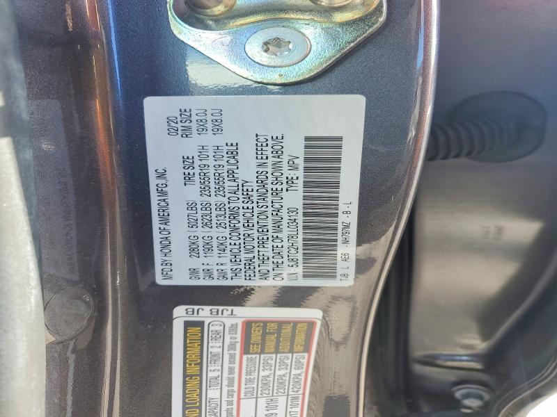 Aukcja sprzedaży 2020 Acura Rdx, vin: 5J8TC2H78LL034130, numer aukcji: 46093306