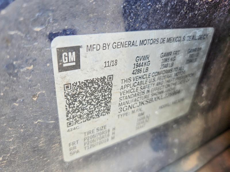 Продаж на аукціоні авто 2019 Chevrolet Trax, vin: 3GNCJKSBXKL236964, номер лоту: 79319285