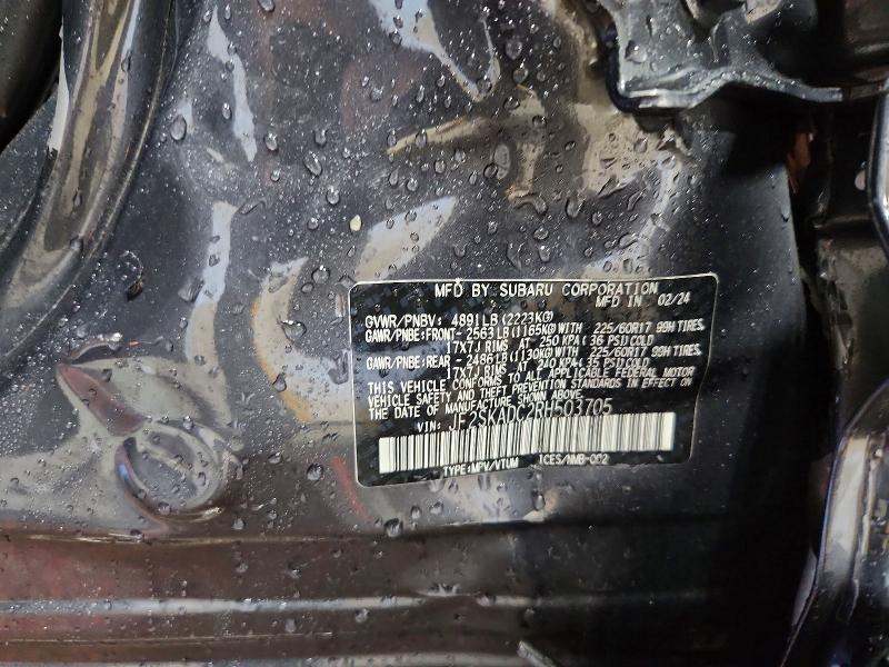 Aukcja sprzedaży 2024 Subaru Forester, vin: JF2SKADC7RH492121, numer aukcji: 78887735