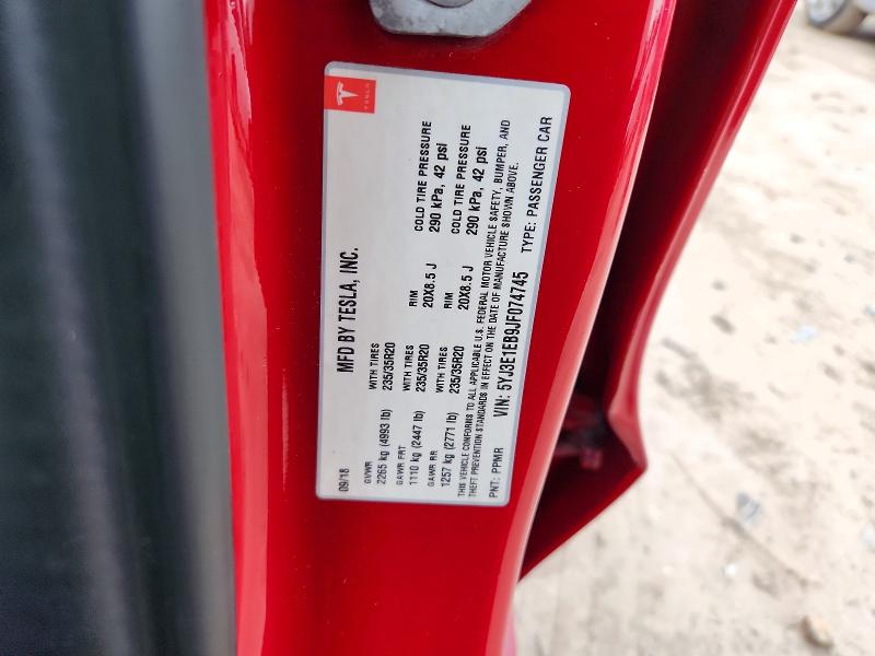 46298676 :رقم المزاد ، 5YJ3E1EB9JF074745 vin ، 2018 Tesla Model 3 مزاد بيع