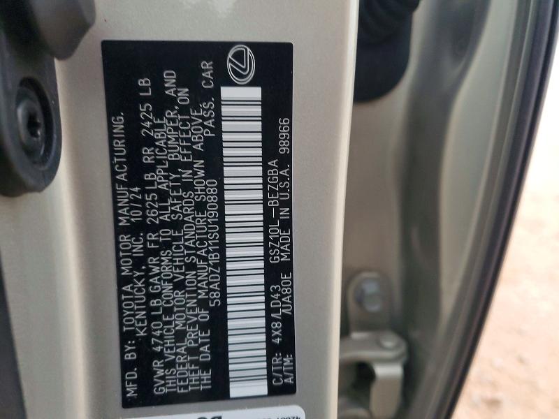Продажа на аукционе авто 2025 Lexus Es 350, vin: 58ADZ1B11SU190880, номер лота: 47936646
