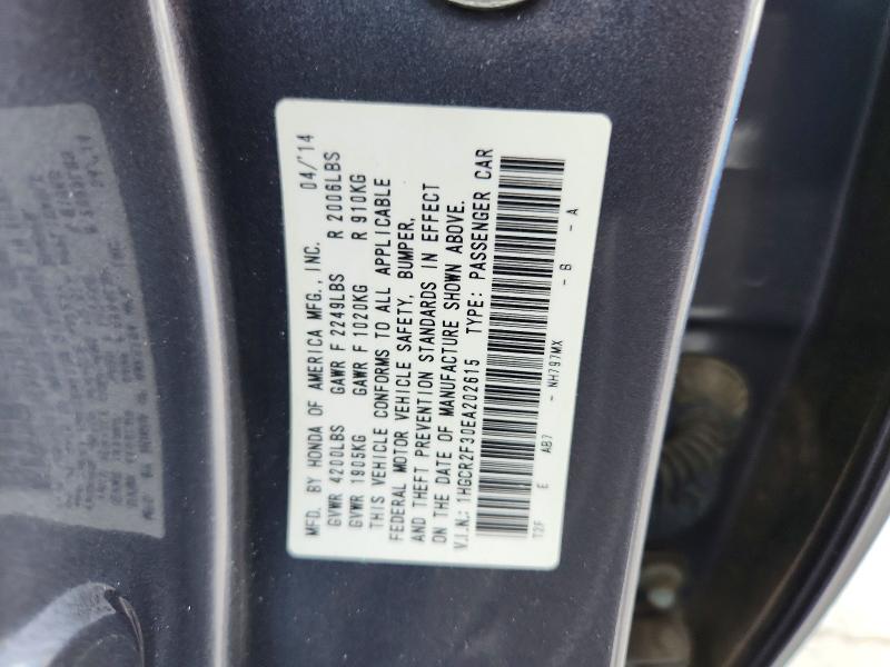 Aukcja sprzedaży 2014 Honda Accord, vin: 1HGCR2F30EA202615, numer aukcji: 47406106