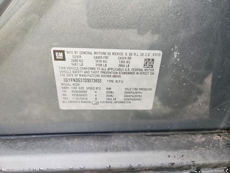 Продажа на аукционе авто 2013 Cadillac Srx, vin: 3GYFNDE37DS573833, номер лота: 41719116