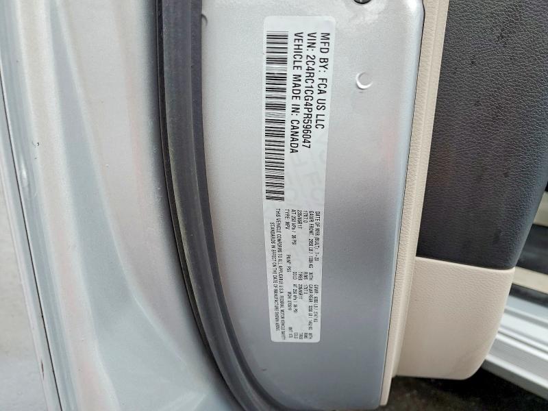 46166546 :رقم المزاد ، 2C4RC1CG4PR596047 vin ، 2023 Chrysler Voyager مزاد بيع