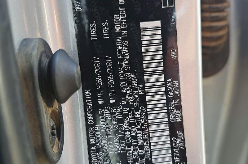 Aukcja sprzedaży 2020 Toyota 4runner, vin: JTEBU5JR1L5756902, numer aukcji: 41949076