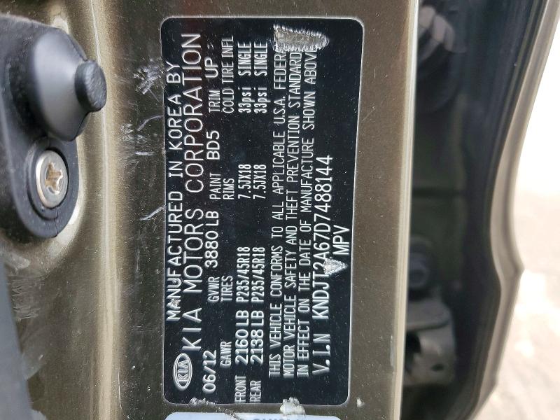 Aukcja sprzedaży 2013 Kia Soul, vin: KNDJT2A67D7488144, numer aukcji: 45932276