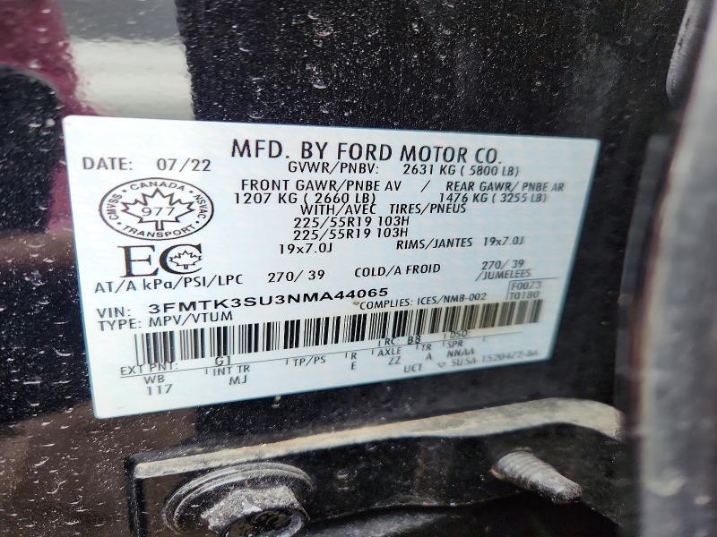 Aukcja sprzedaży 2022 Ford Mustang Mach-e, vin: 3FMTK3SU3NMA44065, numer aukcji: 47418816