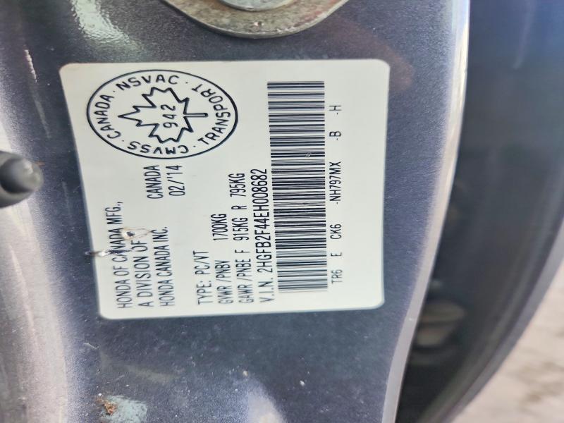 Aukcja sprzedaży 2014 Honda Civic, vin: 2HGFB2F44EH008682, numer aukcji: 47519306
