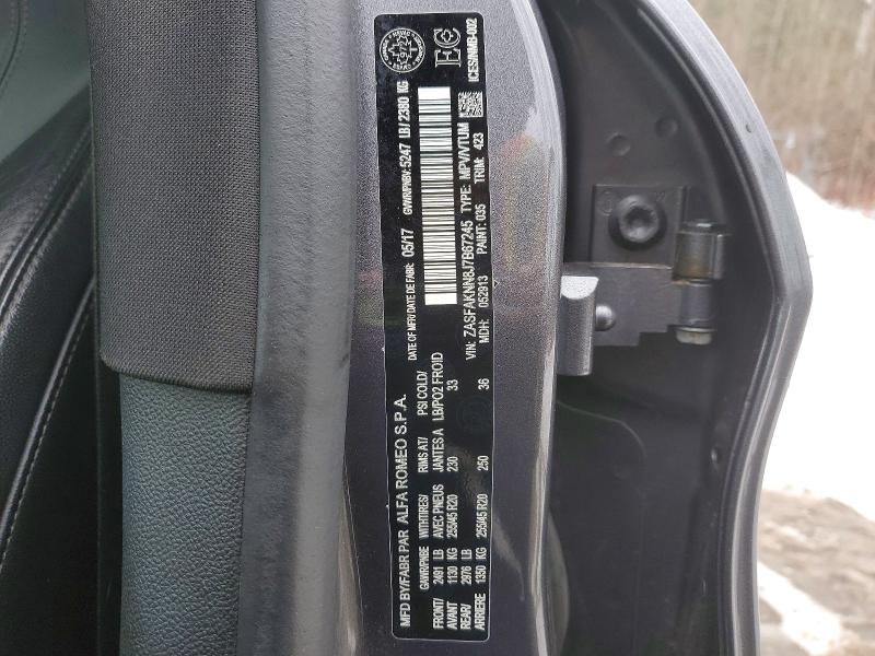 Продажа на аукционе авто 2018 Alfa Romeo Stelvio, vin: ZASFAKNN8J7B67245, номер лота: 46638986