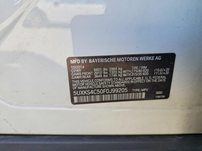 Продажа на аукционе авто 2015 Bmw X5, vin: 5UXKS4C50F0J99205, номер лота: 45595946