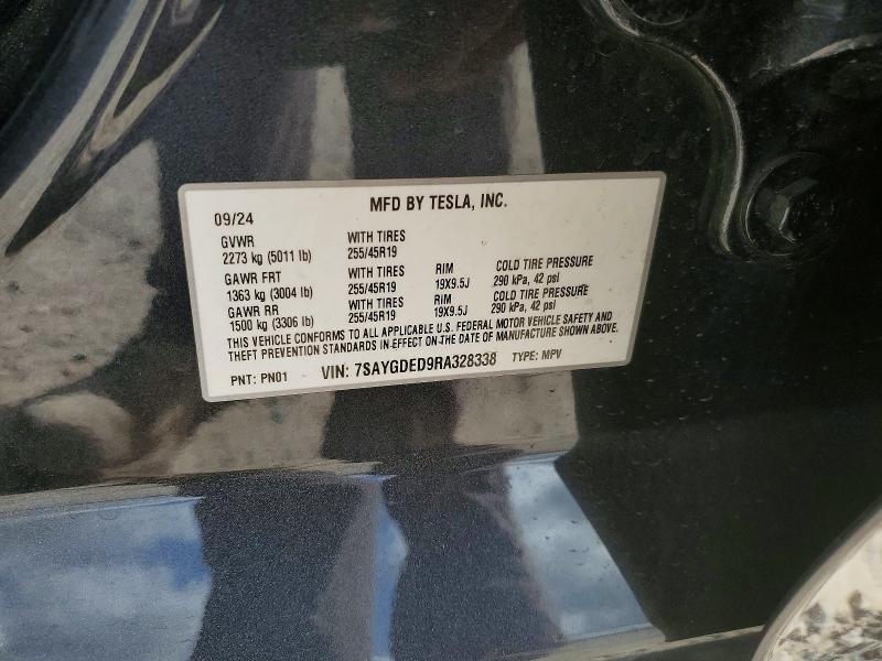 Продаж на аукціоні авто 2024 Tesla Model Y, vin: 7SAYGDED9RA328338, номер лоту: 47200966