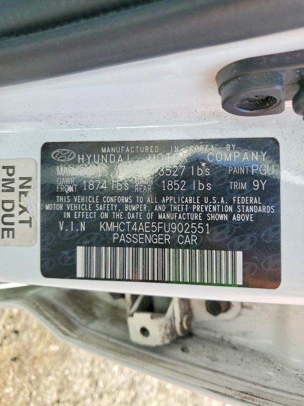 Продажа на аукционе авто 2015 Hyundai Accent, vin: KMHCT4AE5FU902551, номер лота: 47655586