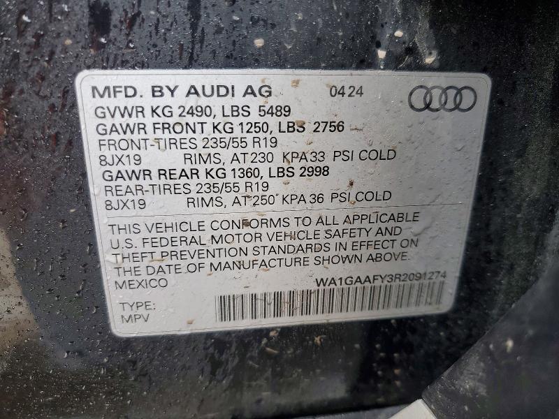 Aukcja sprzedaży 2024 Audi Q5, vin: WA1GAAFY3R2091274, numer aukcji: 45602426