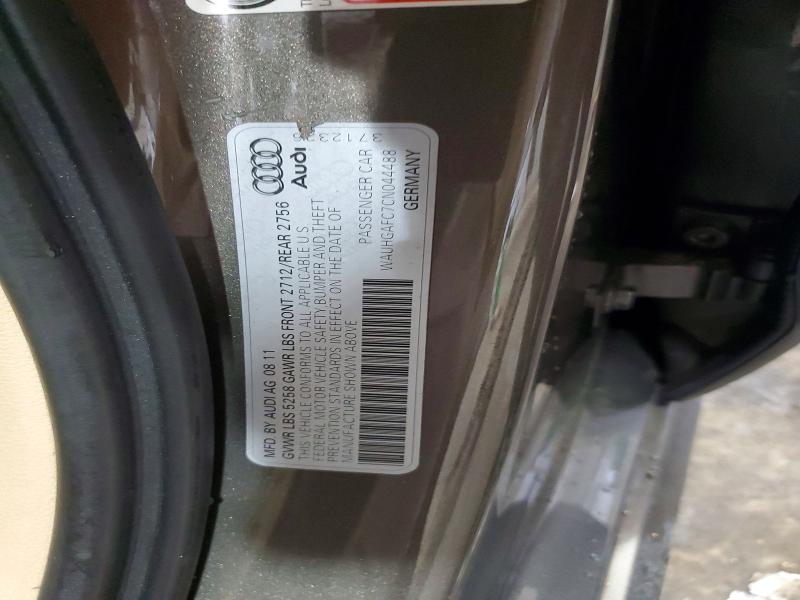 Aukcja sprzedaży 2012 Audi A6, vin: WAUHGAFC7CN044488, numer aukcji: 45838246
