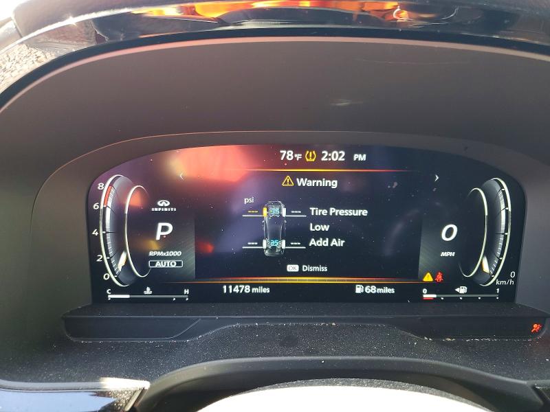 79613255 :رقم المزاد ، 5N1AL1HU0SC349889 vin ، 2025 Infiniti Qx60 مزاد بيع