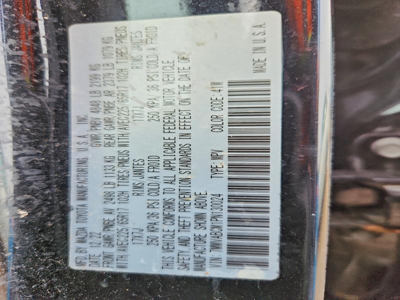 46653976 :رقم المزاد ، 7MMVABCM1PN130024 vin ، 2023 Mazda Cx-50 مزاد بيع
