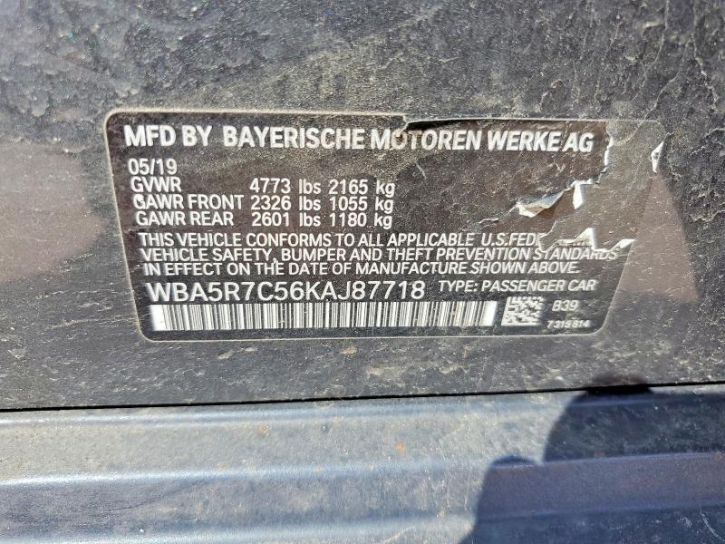 Продажа на аукционе авто 2019 Bmw 330xi, vin: WBA5R7C56KAJ87718, номер лота: 47043776