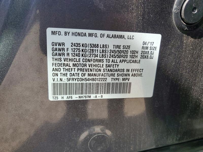 Продажа на аукционе авто 2017 Acura Mdx, vin: 5FRYD3H54HB012222, номер лота: 46656056