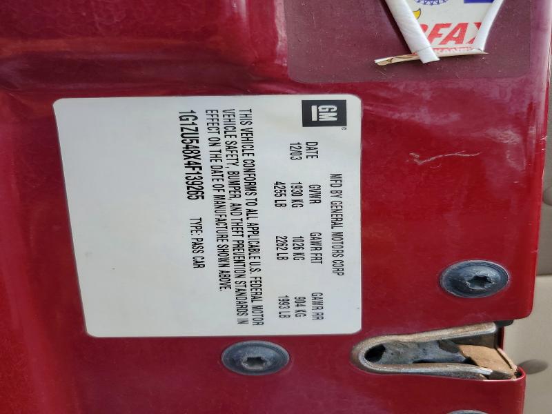 46183216 :رقم المزاد ، 1G1ZU548X4F139265 vin ، 2004 Chevrolet Malibu مزاد بيع