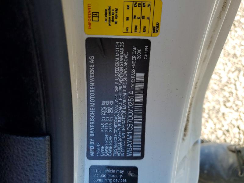 Продажа на аукционе авто 2013 Bmw 650, vin: WBAYM1C57DDZ02614, номер лота: 46682076