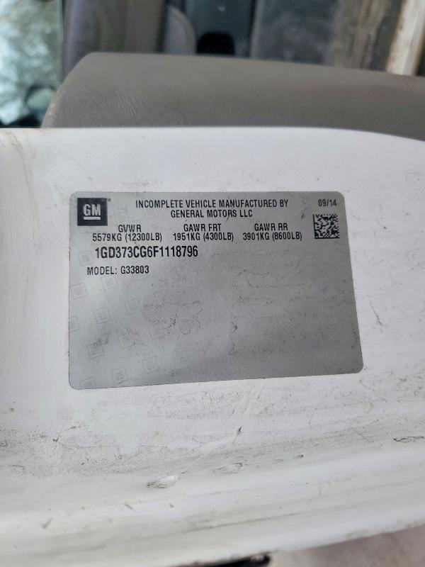 46877316 :رقم المزاد ، 1GD373CG6F1118796 vin ، 2015 Gmc Savana مزاد بيع