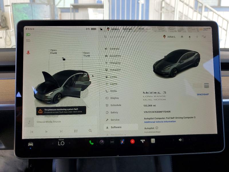 Продажа на аукционе авто 2022 Tesla Model 3, vin: 5YJ3E1EB9NF172406, номер лота: 46924856