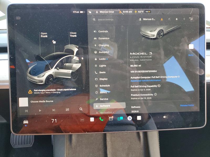 Aukcja sprzedaży 2022 Tesla Model 3, vin: 5YJ3E1EBXNF209964, numer aukcji: 47605056