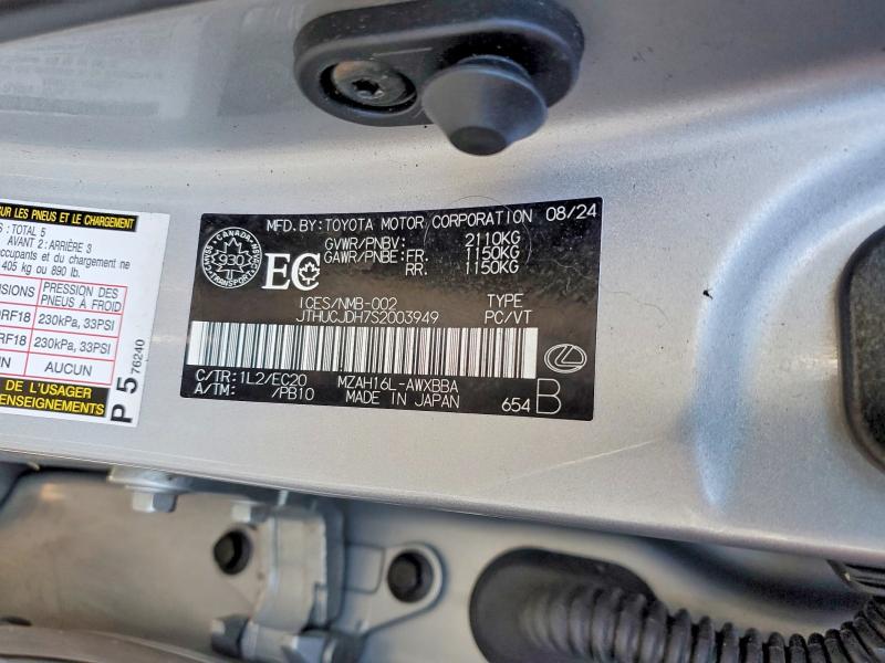Продажа на аукционе авто 2025 Lexus Ux, vin: JTHUCJDH7S2003949, номер лота: 47079256