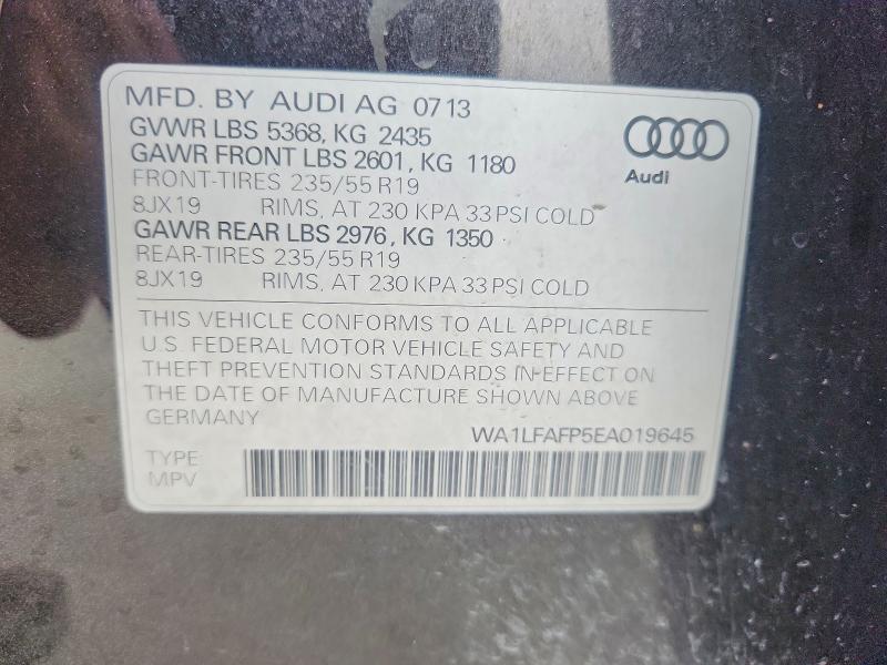 Продажа на аукционе авто 2014 Audi Q5, vin: WA1LFAFP5EA019645, номер лота: 79098235