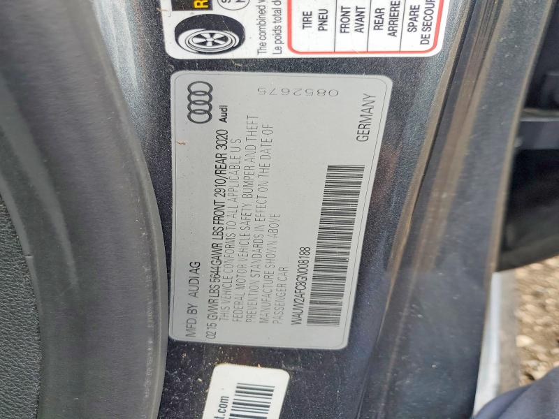 Aukcja sprzedaży 2016 Audi S7, vin: WAUW2AFC8GN008188, numer aukcji: 47387996