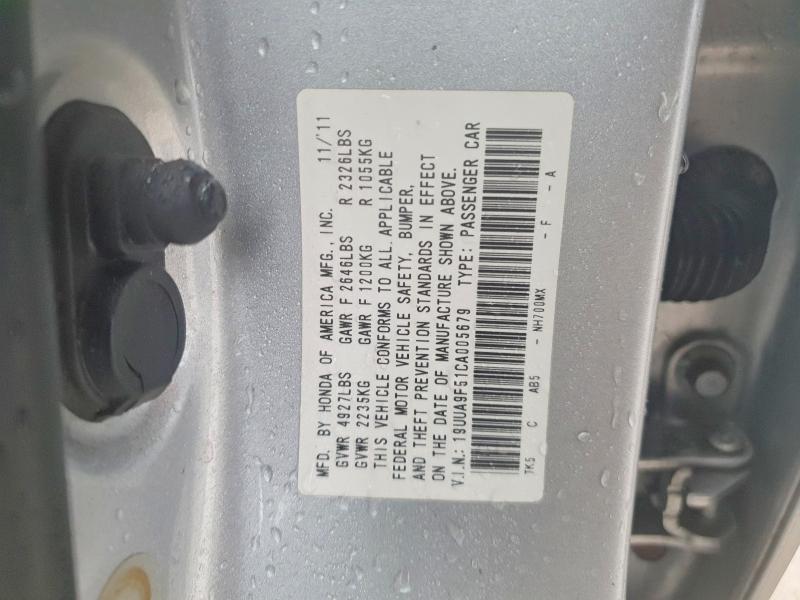 Aukcja sprzedaży 2012 Acura Tl, vin: 19UUA9F51CA005679, numer aukcji: 45447596