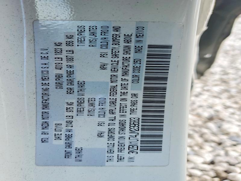 Продаж на аукціоні авто 2018 Mazda 3, vin: 3MZBN1U74JM239683, номер лоту: 79212755