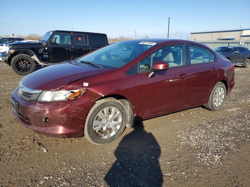 Aukcja sprzedaży 2012 Honda Civic, vin: 2HGFB2F48CH013459, numer aukcji: 45617516