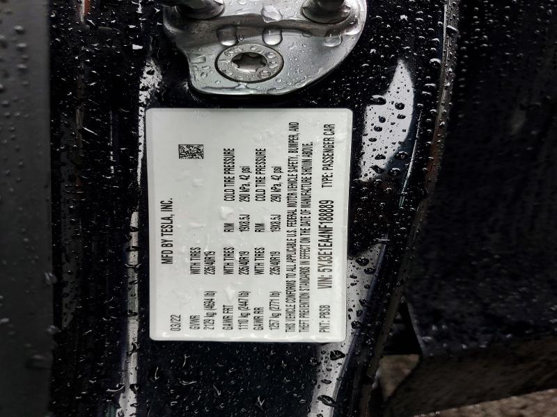 Aukcja sprzedaży 2022 Tesla Model 3, vin: 5YJ3E1EA4NF188889, numer aukcji: 79190105