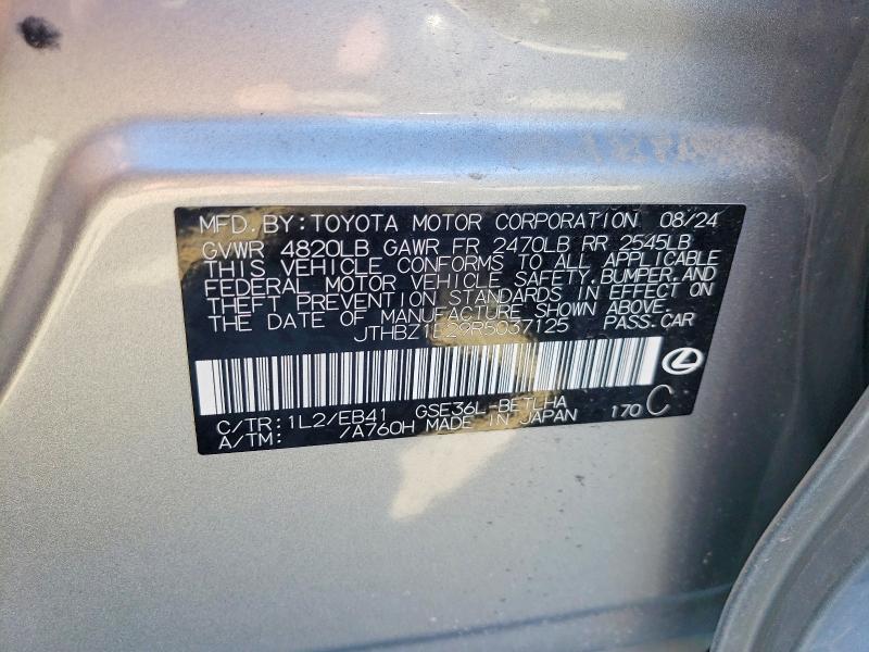Auction sale of the 2024 Lexus Is 350, vin: JTHBZ1E29R5037125, lot number: 53294156