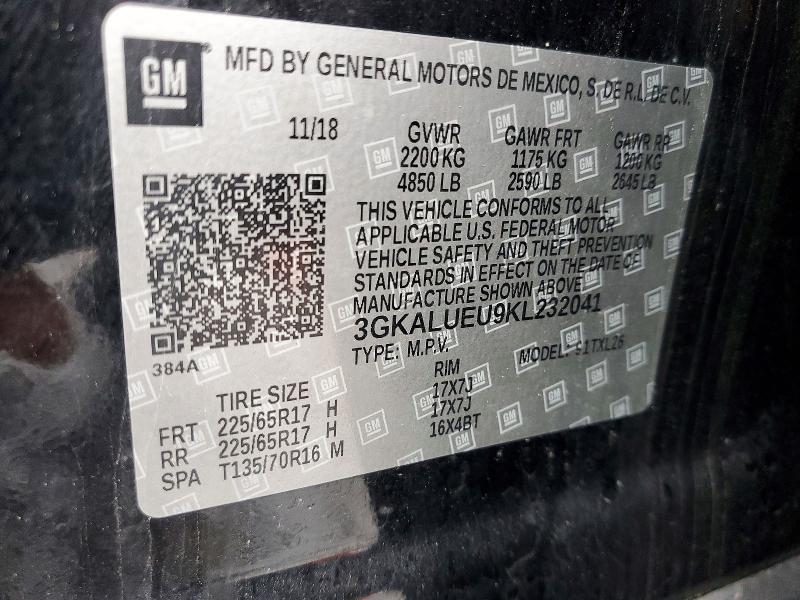 Aukcja sprzedaży 2019 Gmc Terrain, vin: 3GKALUEU9KL232041, numer aukcji: 79926245