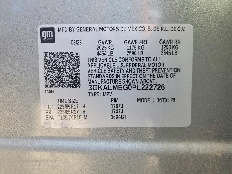 Aukcja sprzedaży 2023 Gmc Terrain, vin: 3GKALMEG0PL222726, numer aukcji: 48064846