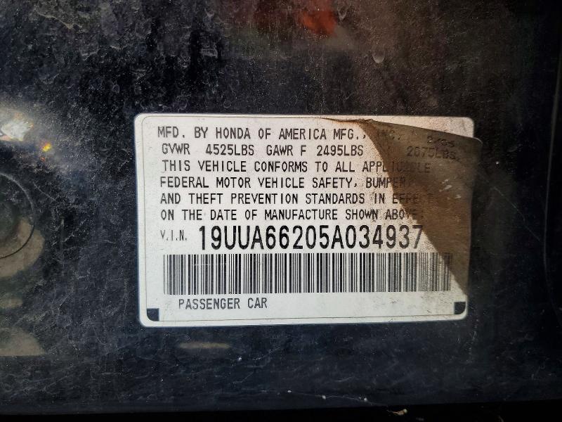 Продаж на аукціоні авто 2005 Acura Tl, vin: 19UUA66205A034937, номер лоту: 79583275