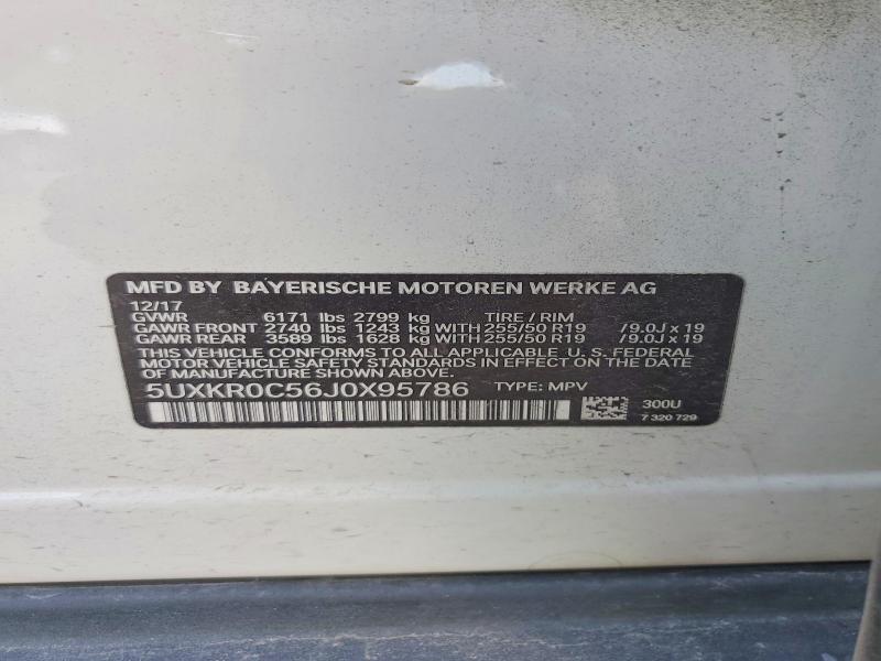 Продажа на аукционе авто 2018 Bmw X5, vin: 5UXKR0C56J0X95786, номер лота: 47446436