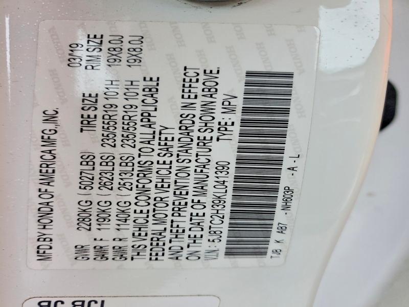 Aukcja sprzedaży 2019 Acura Rdx, vin: 5J8TC2H39KL041390, numer aukcji: 46262746